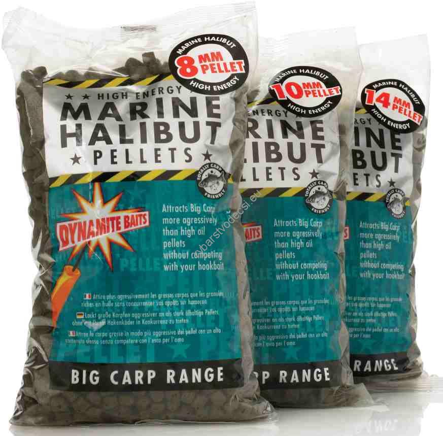 Dynamite Baits pelety Marine Halibut 900g