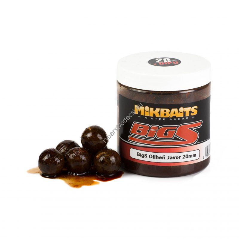 Mikbaits BigS boilies v dipe 250ml 20mm