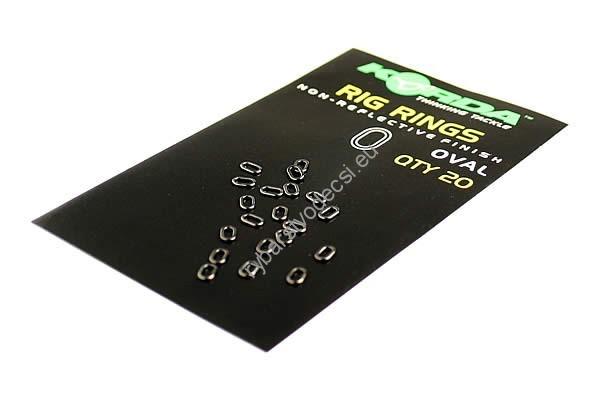 KORDA Rig Ring Kovové Ovály 20ks