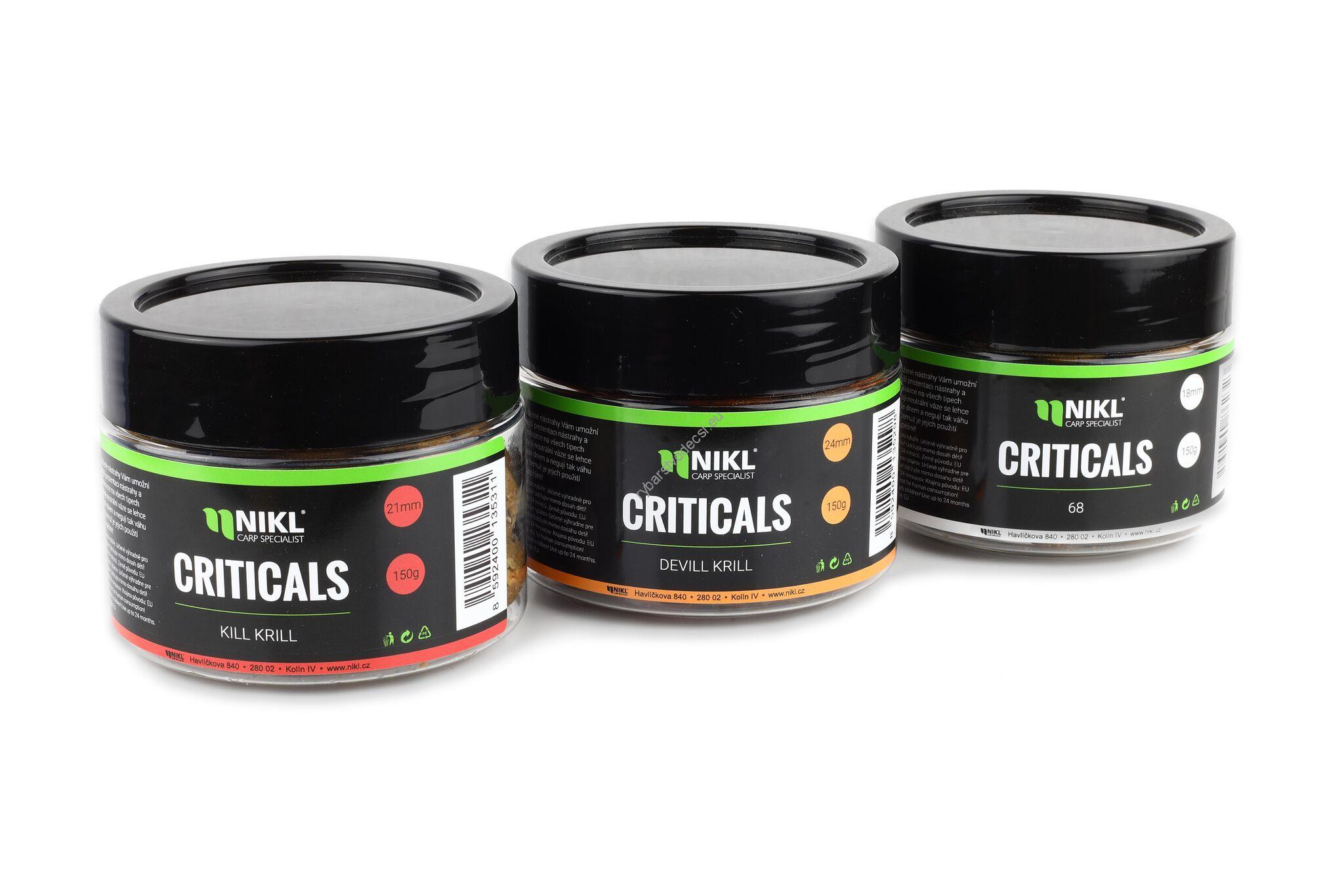 Nikl Criticals boilies 20mm / 150g