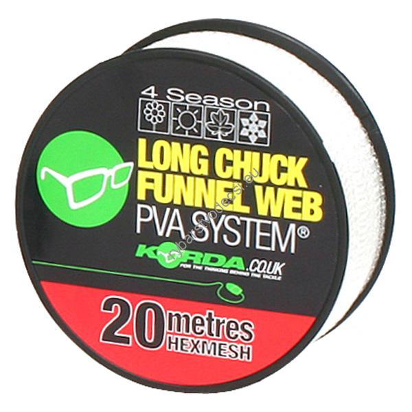 KORDA PVA Náhradná Náplň  LONG CHUCK FUNNEL WEB REFILL - 15MM