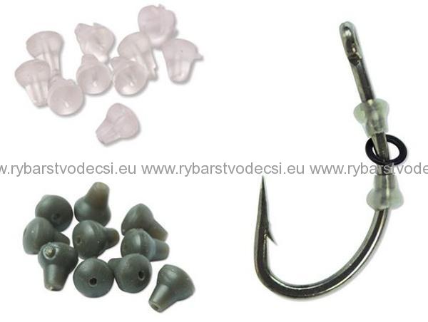 Carp Spirit Zarážky na Háčik Rig Ring Stop khaki/clear 10 ks