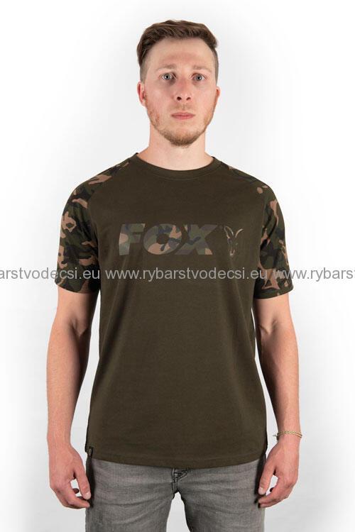 Fox - Tričko Khaki Camo Raglan T-Shirt