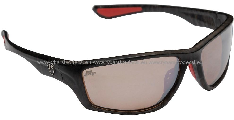 Fox Rage Polarizačné Okuliare Floating WRAPS/Dark Grey /Mirror Brown
