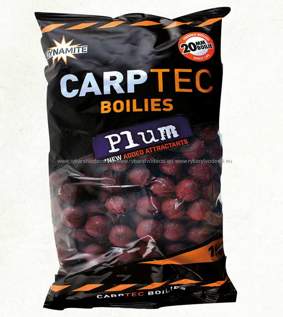 Boilies DYNAMITE BAITS CarpTec PLUM 20mm/1kg