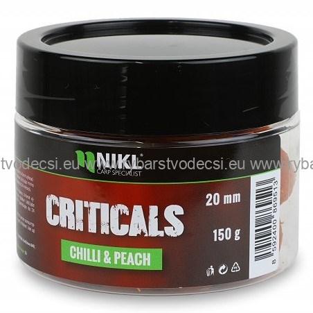 Nikl Criticals Boilie Chilli & Peach 150 g
