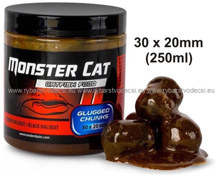 Monster Cat dipované pelety 30x20mm/300g Tandem Baits