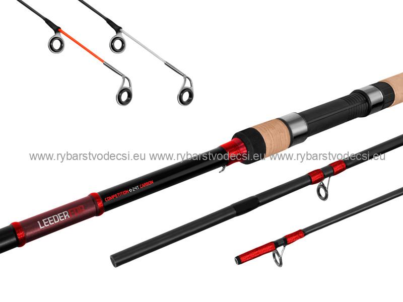 Prút Delphin LEEDER Feeder + 2 špičky 3,6m/120g