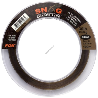 Fox Snag Leader Line Camo 0,47mm/30lbs/13,6kg/100m