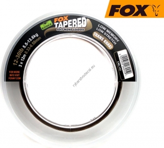 FOX Soft Tapered Leader 3×12 m Trans Khaki 5,5-13,6kg