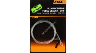 FOX Fluorocarbon Fused Leader 30lb Kwik Change 115cm