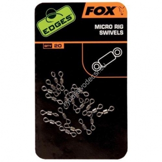 Fox Obratlík Edges Micro Ring Swivels 20 ks