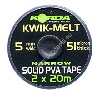 KORDA KWIK-MELT SOLID PVA TAPE - Rozpustná Páska 40m