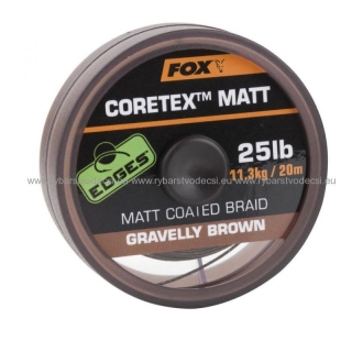 FOX Matt Coretex Gravelly Brown 25lb - nadväzcová šnúrka