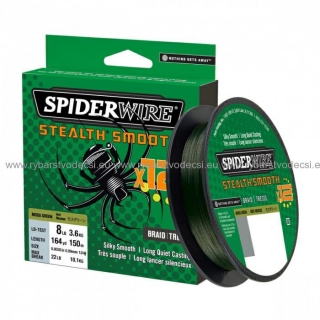Spletaná šnúra SpiderWire Stealth Smooth x8 zelená 150m