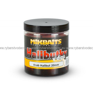 Mikbaits chytacie halibutky v dipe 250 ml -Krab-Halibut