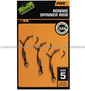 Fox Montáž Ronnie Spinner Rigs 3 ks - Háčik veľ.5