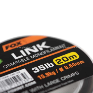 Fox Edges Link Crimpable Monofilament 0,64mm/35lb/20m